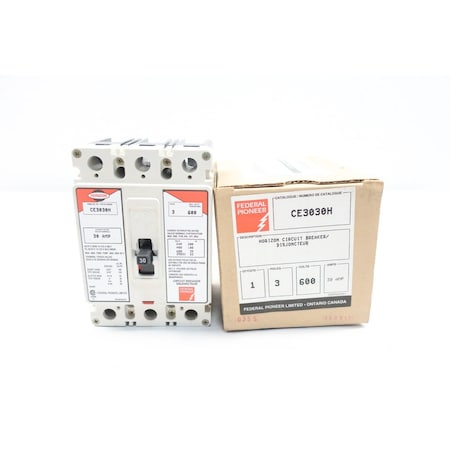 Ce3030H 3P 30A Amp 600V-Ac Molded Case Circuit Breaker